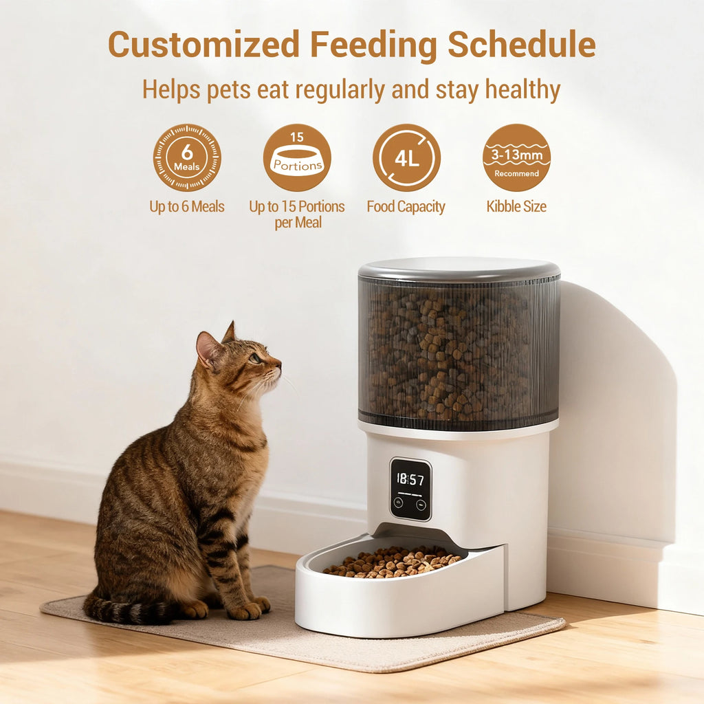 Automatic Cat Feeder with Timer & Portion Control