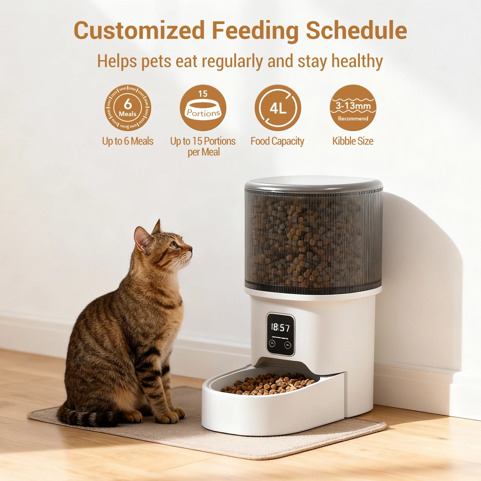 Automatic Cat Feeder with Timer & Portion Control
