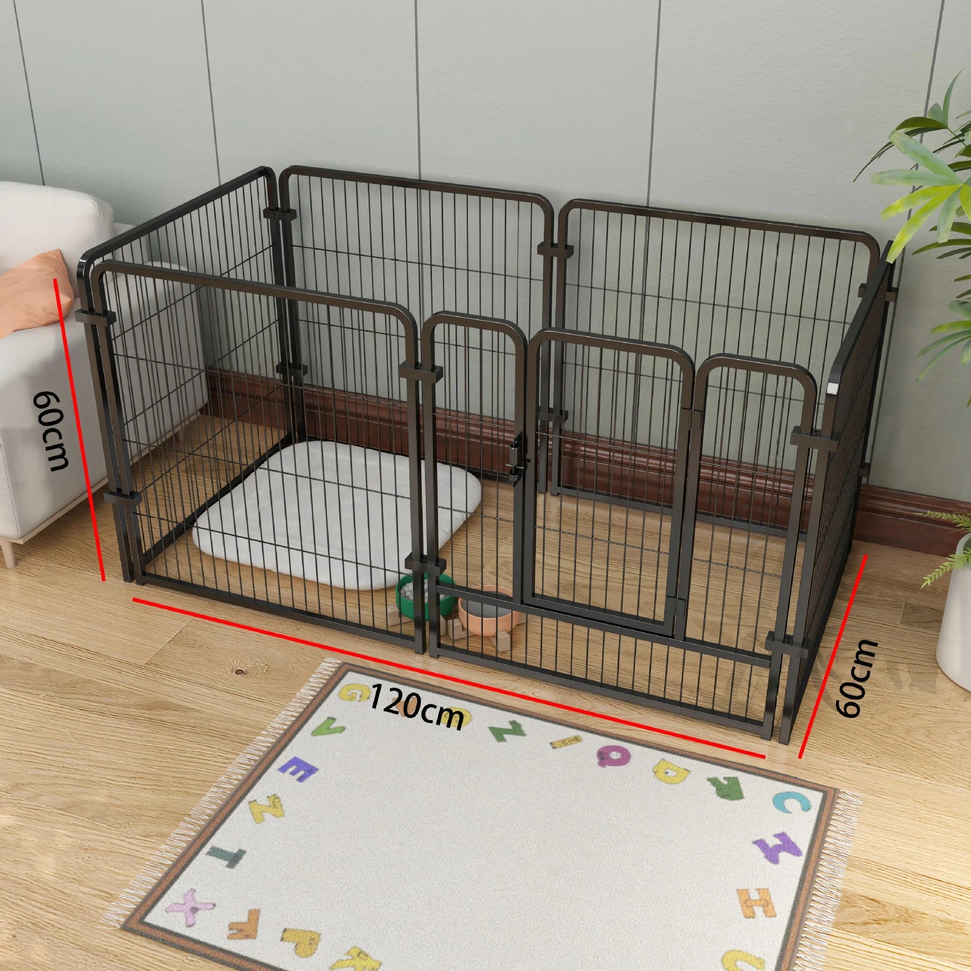 4/6 Panels  Foldable Puppy Playpen