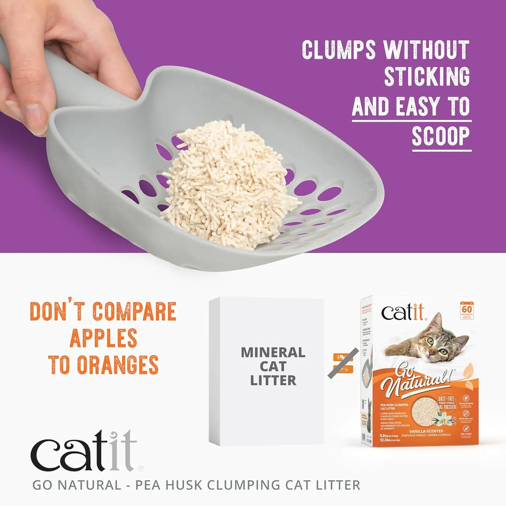 Natural Pea Husk Clumping Cat Litter -