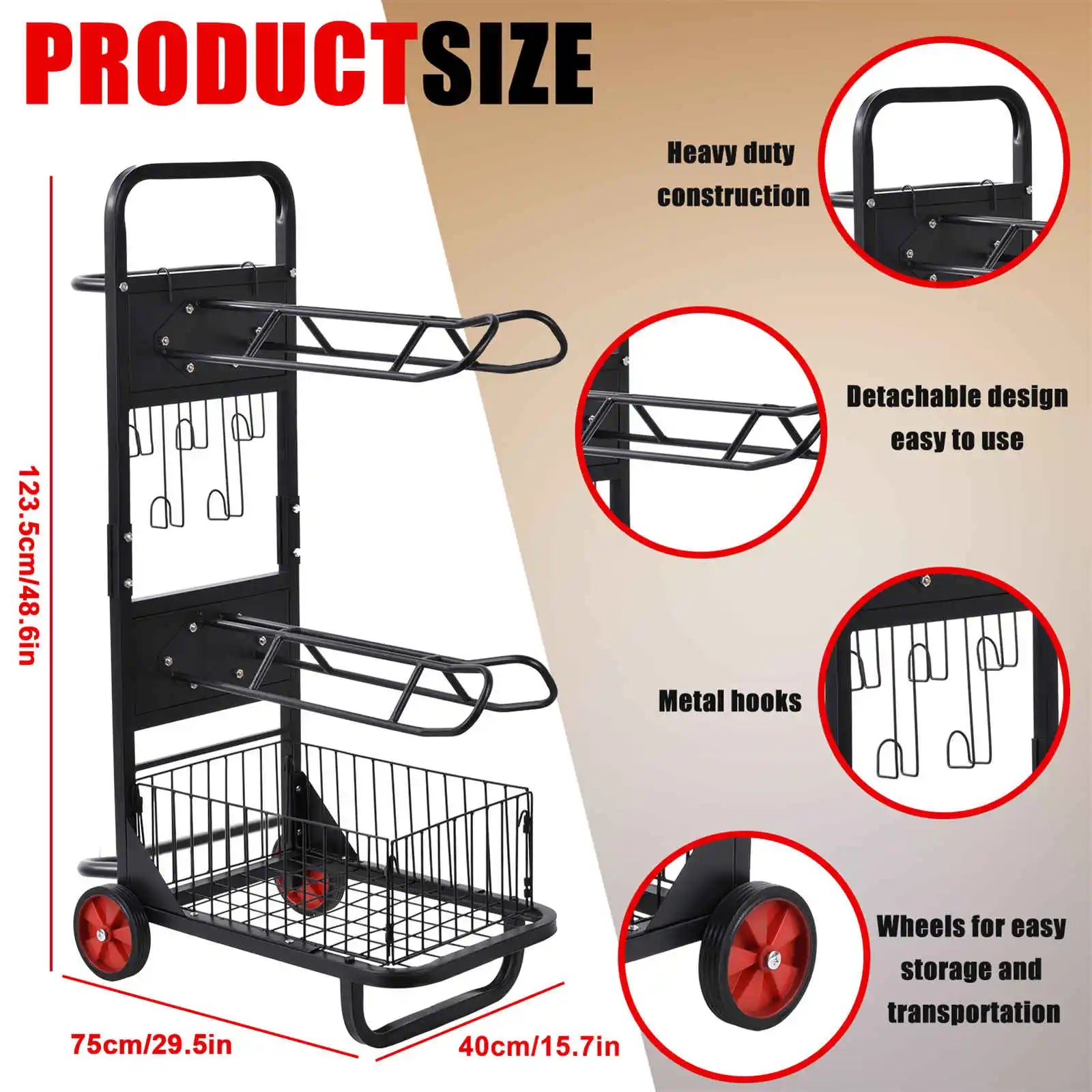 Heavy Duty Saddle Rack