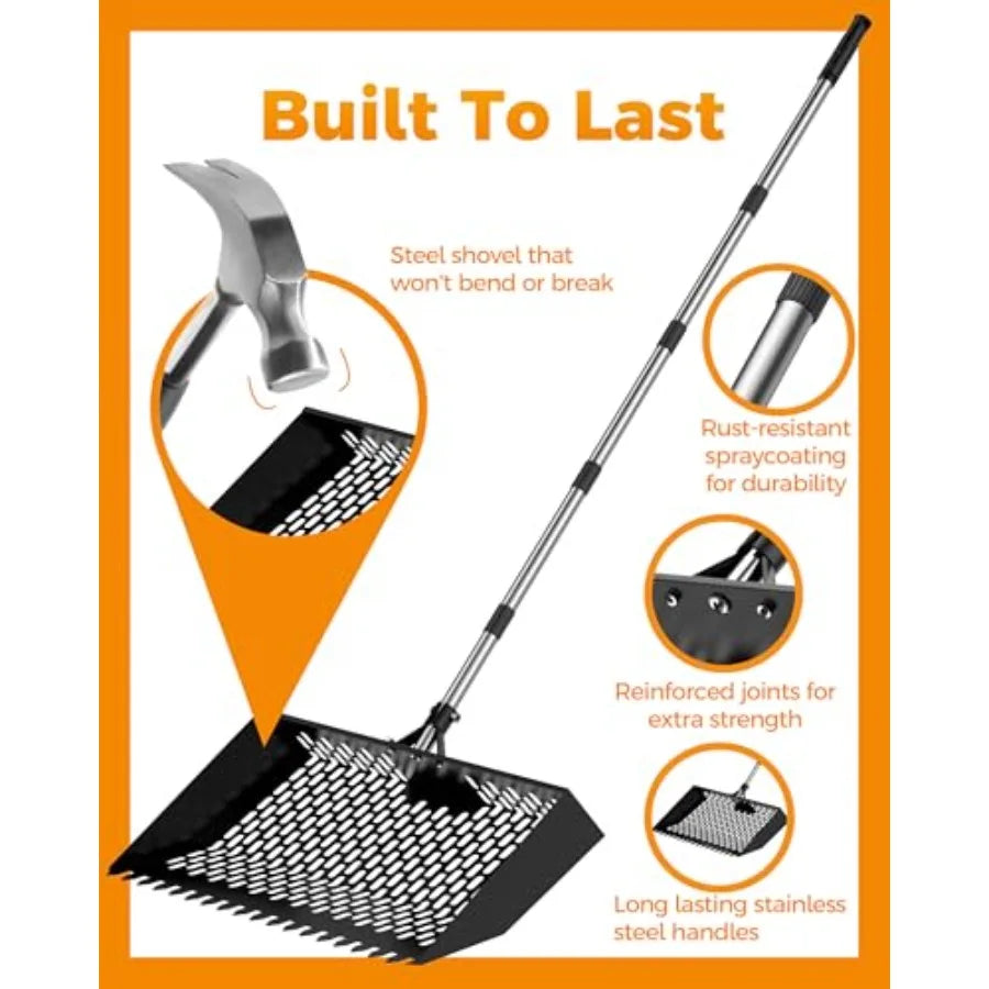 Large 2-in-1 Chicken Poop Scooper