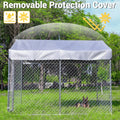 Large Galvanized Dog Kennel