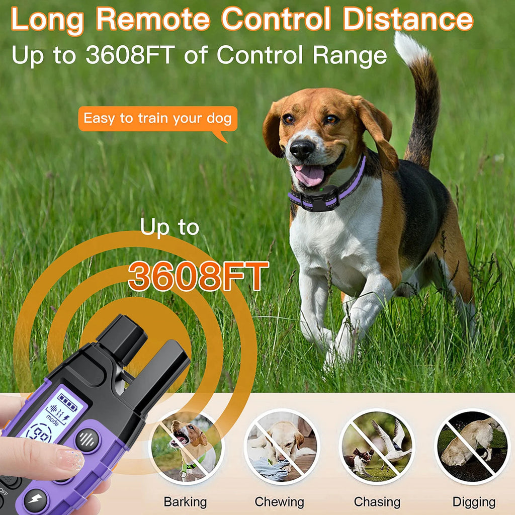 Waterproof  Dog Training Collar With Remote