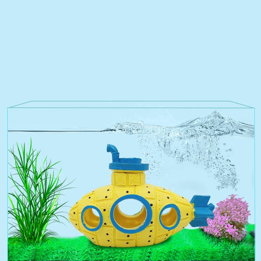 Aquarium Submarine Decoration