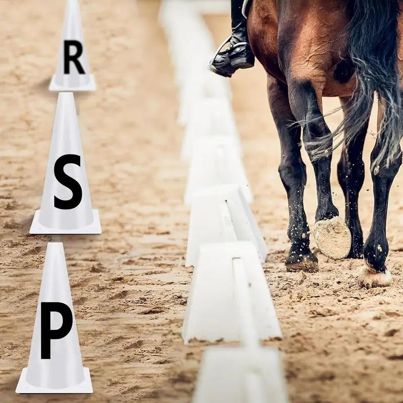 4/8pcs  Dressage Cones With Letters