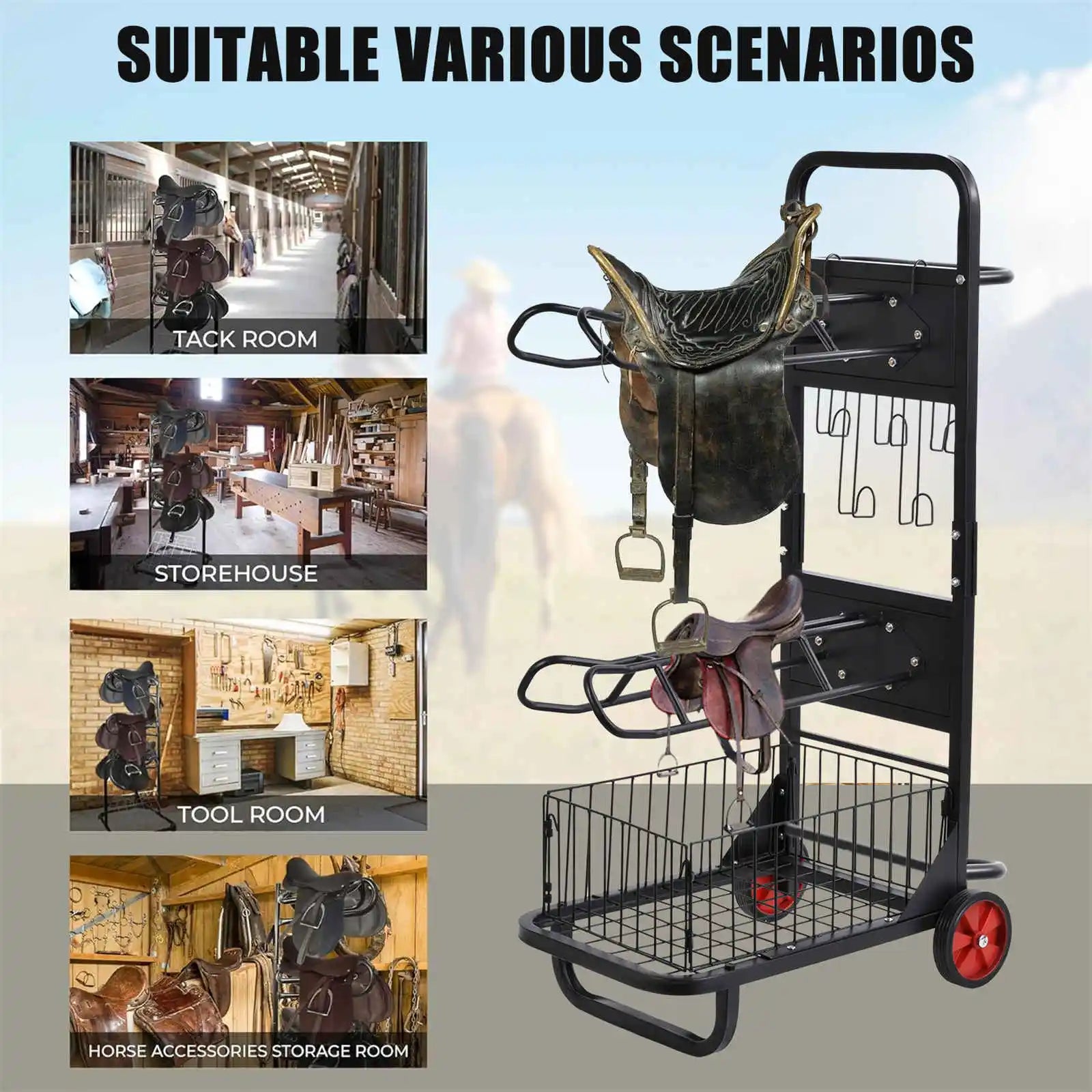 Heavy Duty Saddle Rack