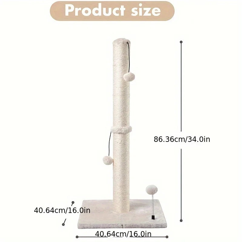 34-inch High Cat Scratching Post