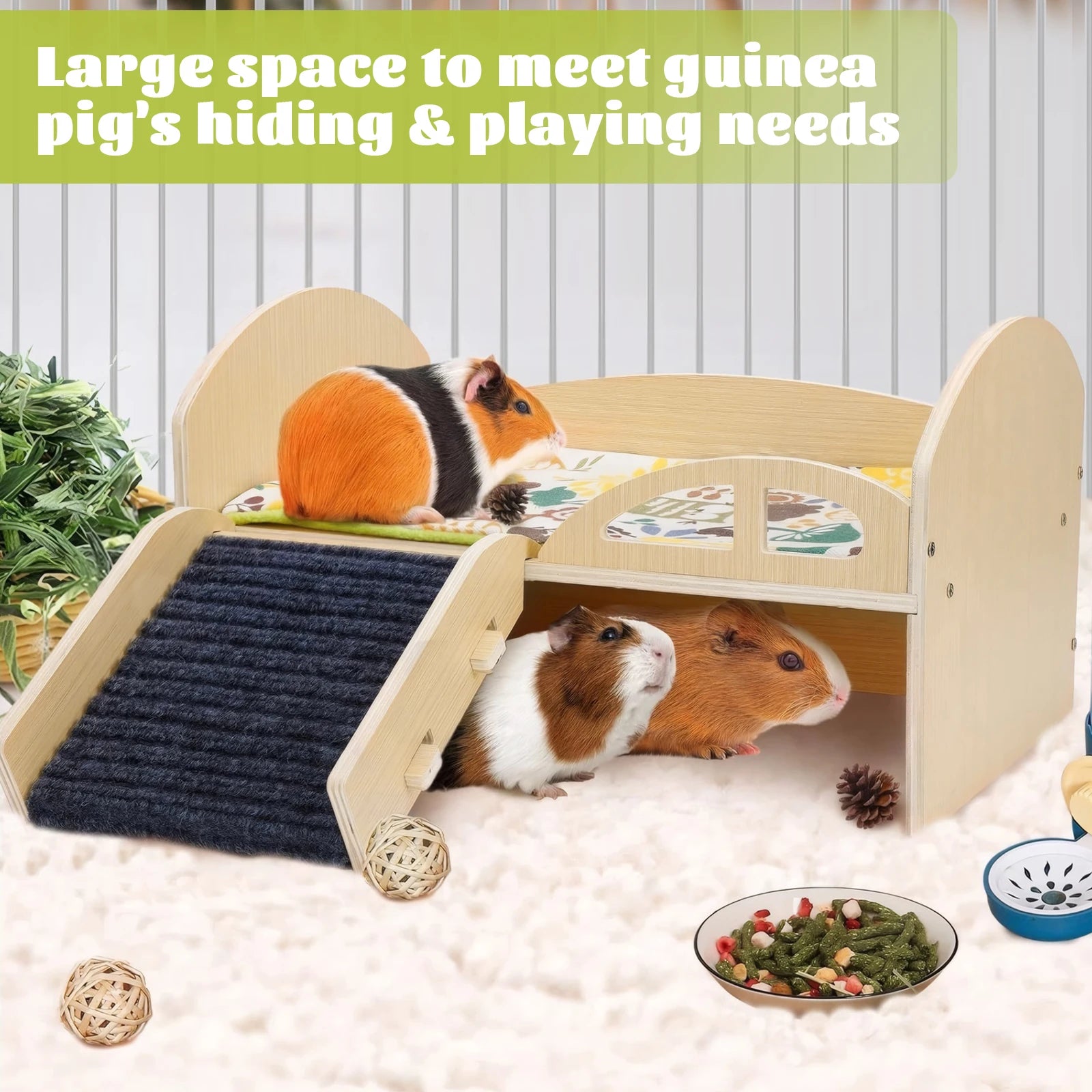 Pet Toy Bed with Stable Stairs