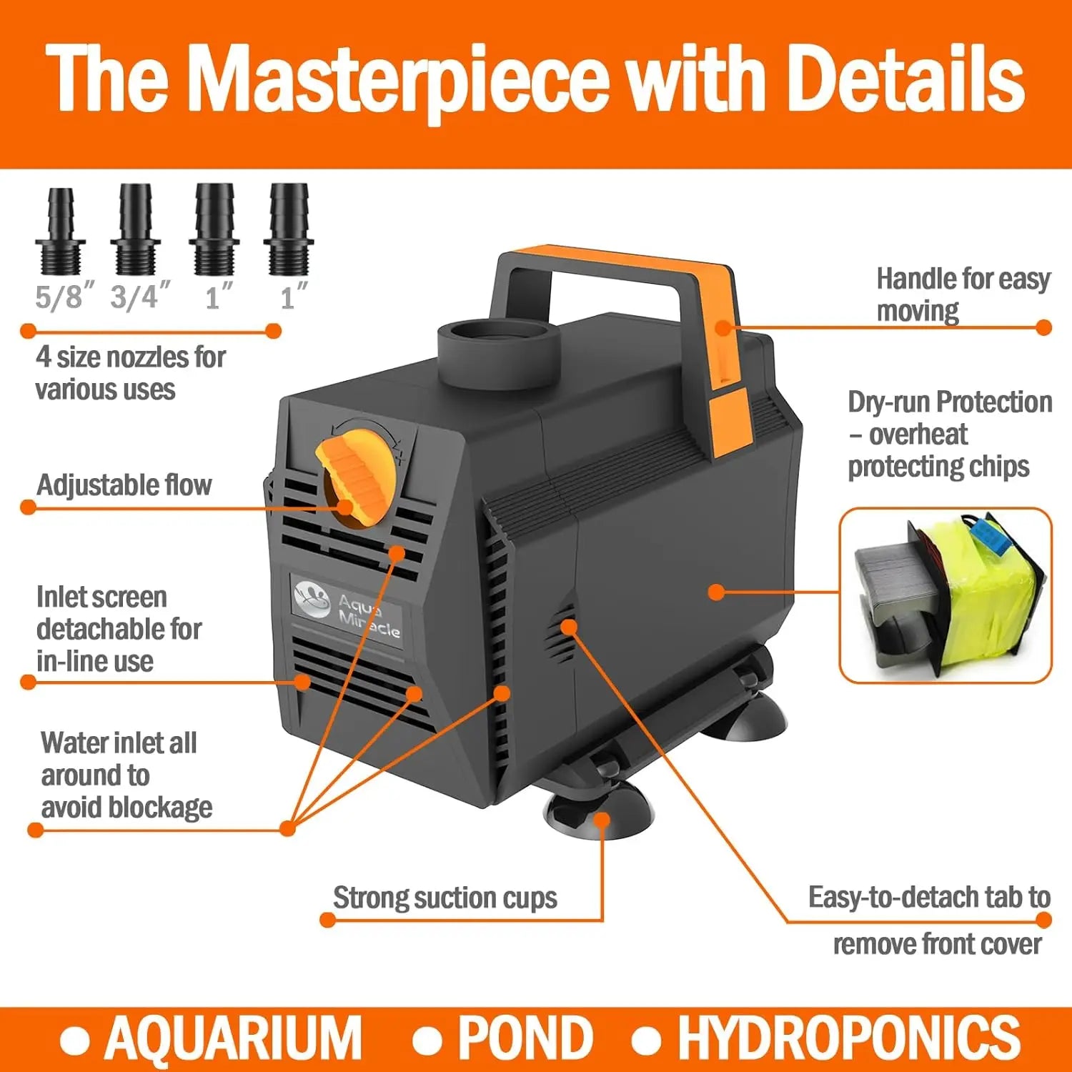 Submersible Water Pump with Flow Control