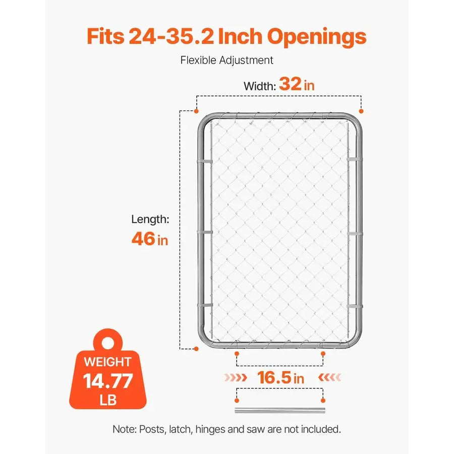 Adjustable Chain Link Fence Gate