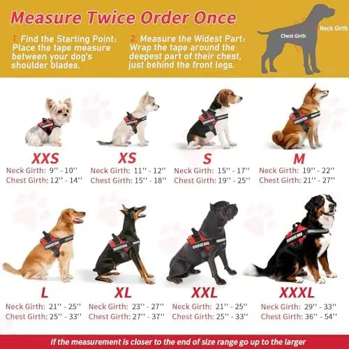 Service Dog Vest & Harness Kit with ID Cards