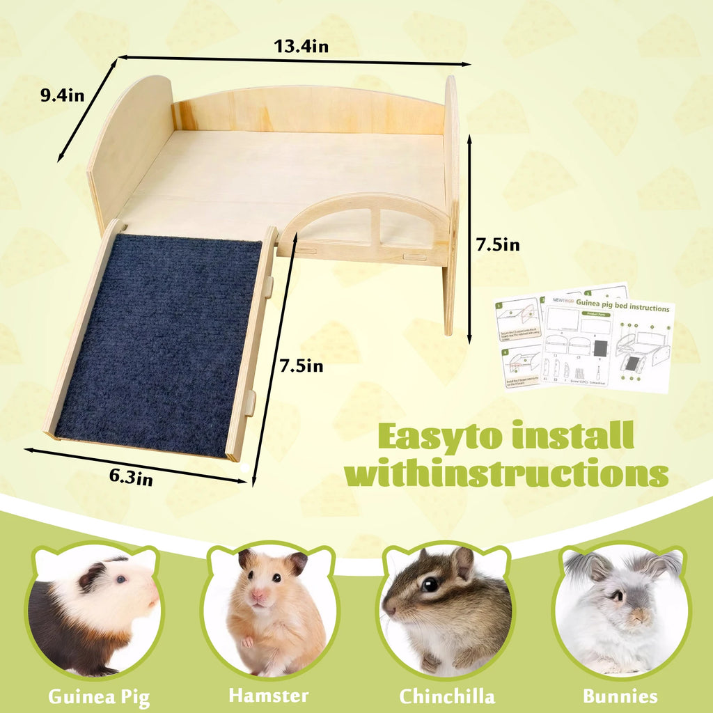 Pet Toy Bed with Stable Stairs