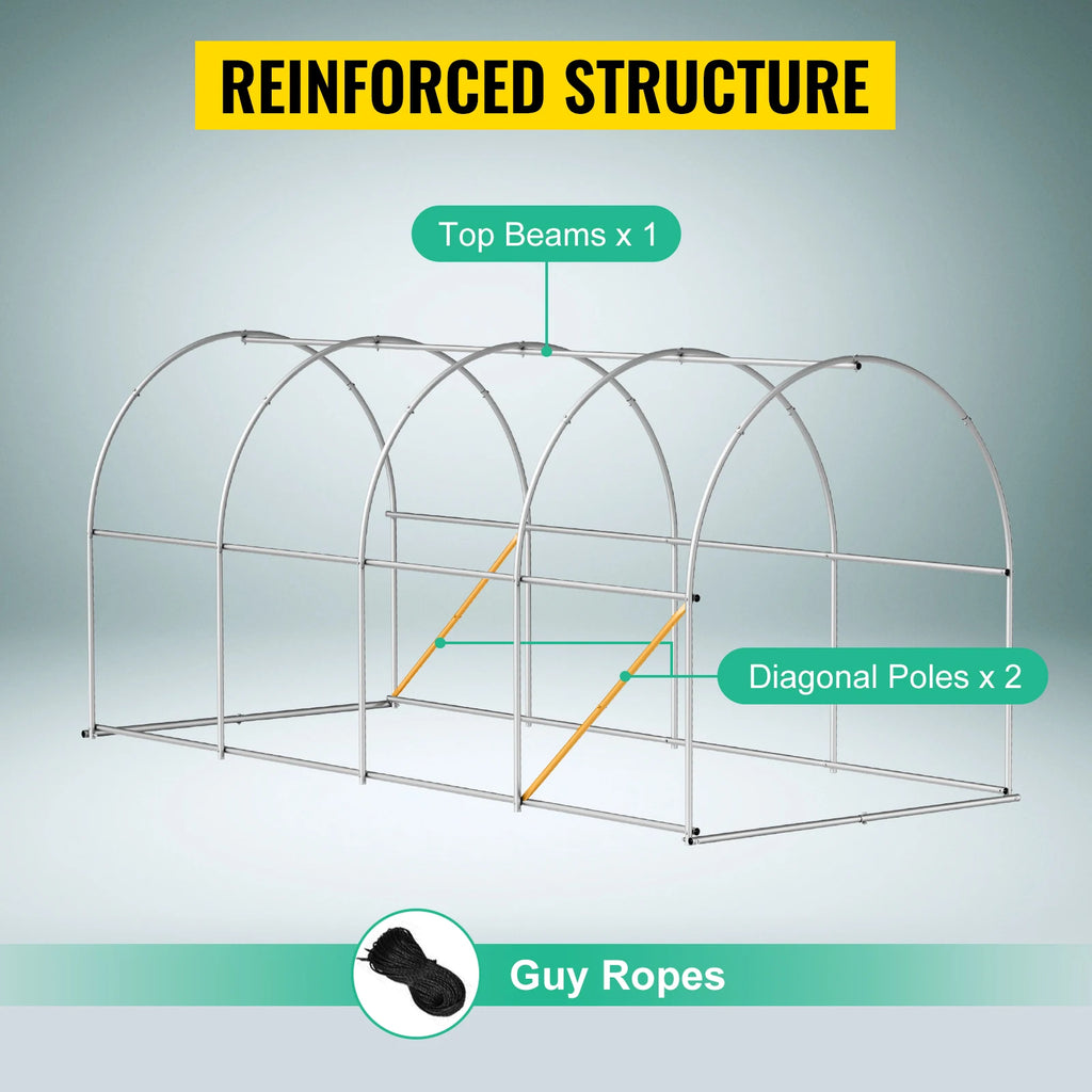 Galvanized Walk-in Tunnel Greenhouse