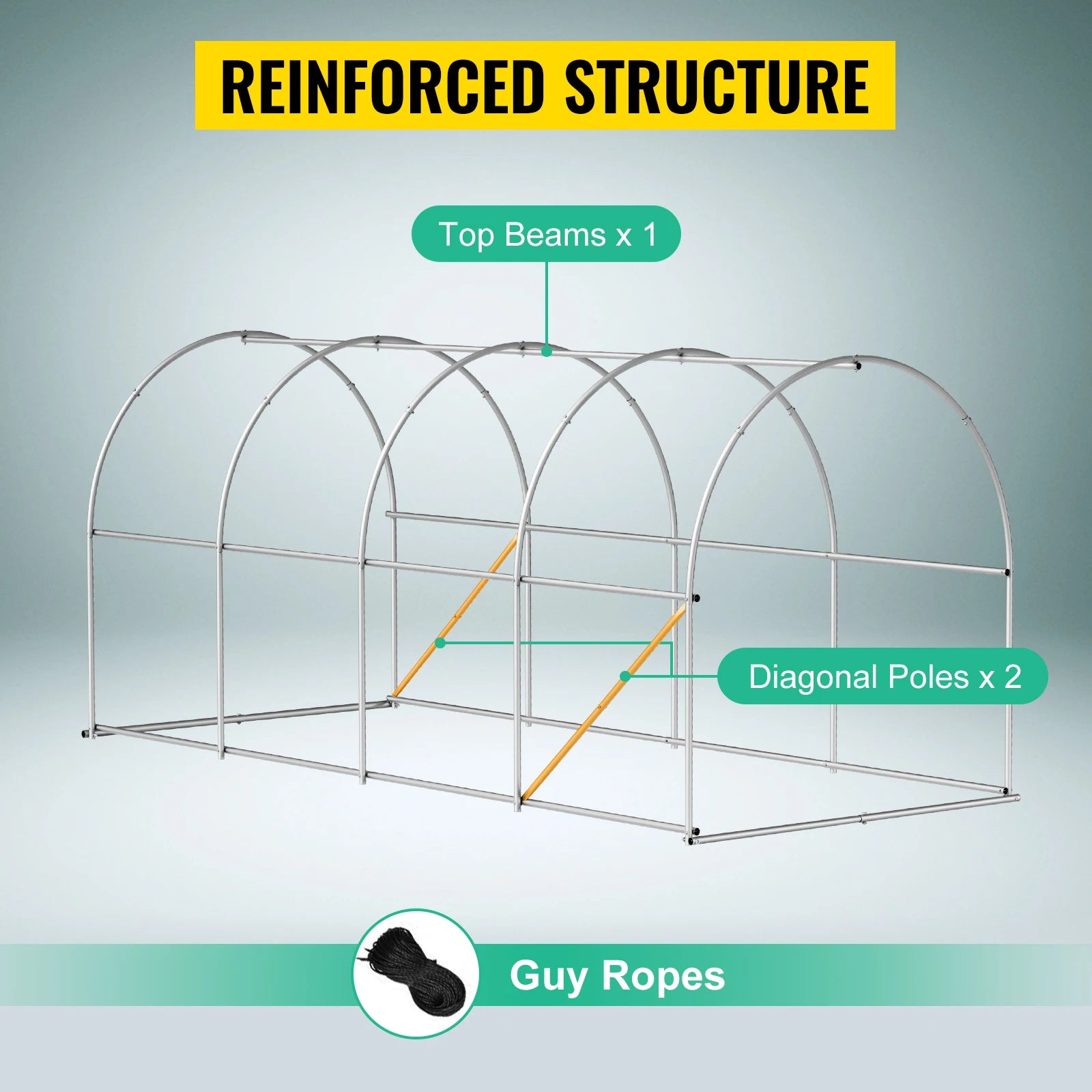 Galvanized Walk-in Tunnel Greenhouse