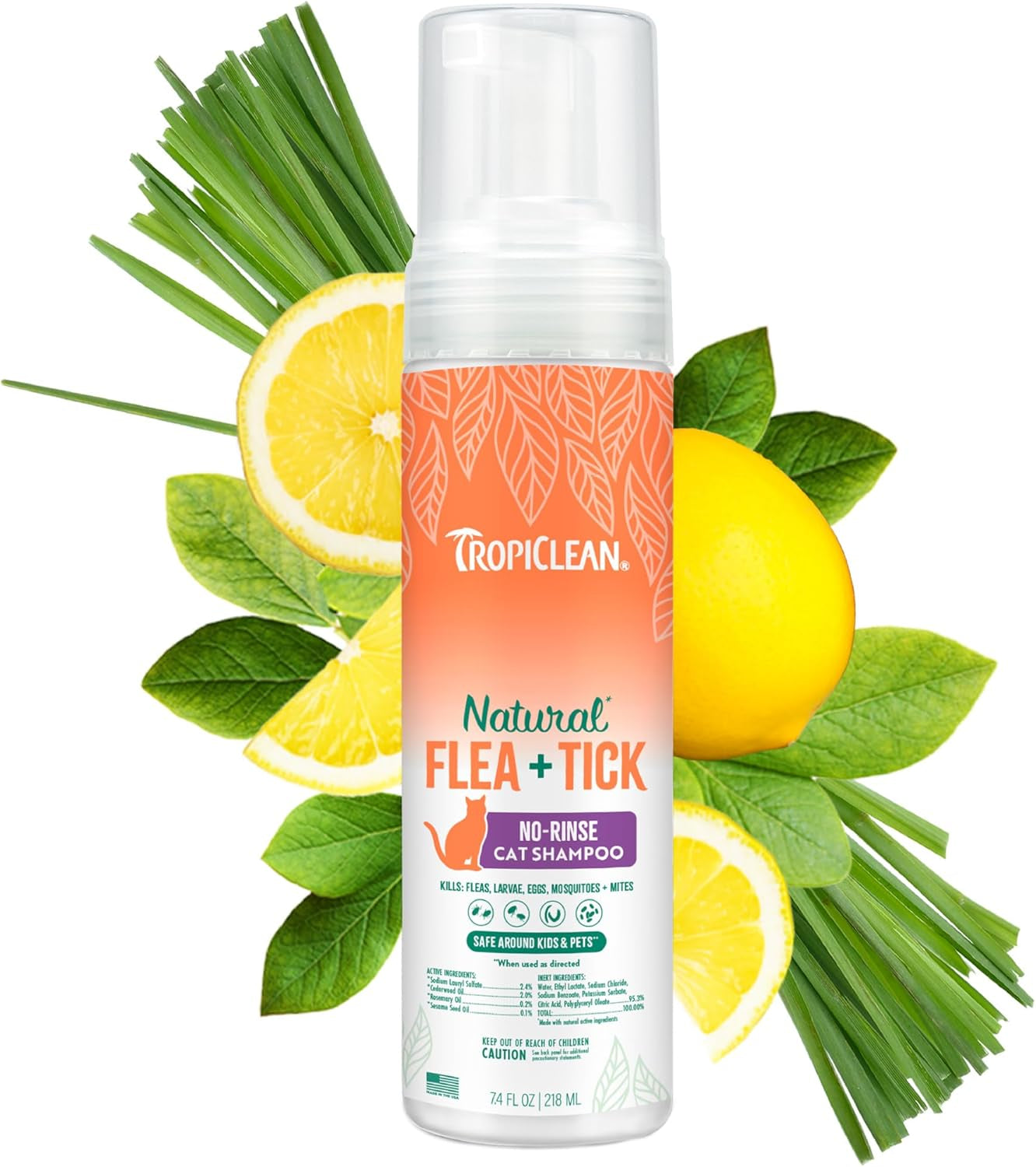 Waterless Flea & Tick Shampoo for Cats