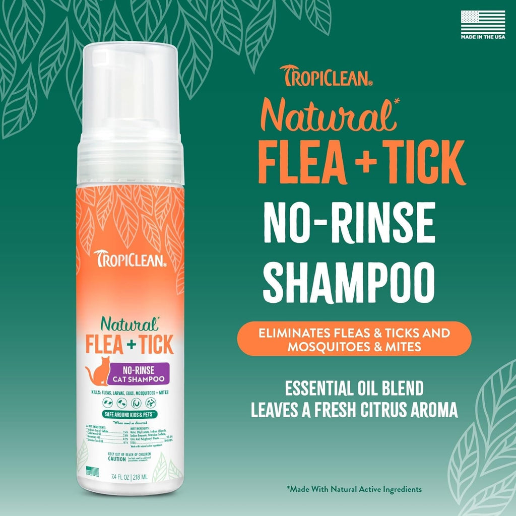Waterless Flea & Tick Shampoo for Cats