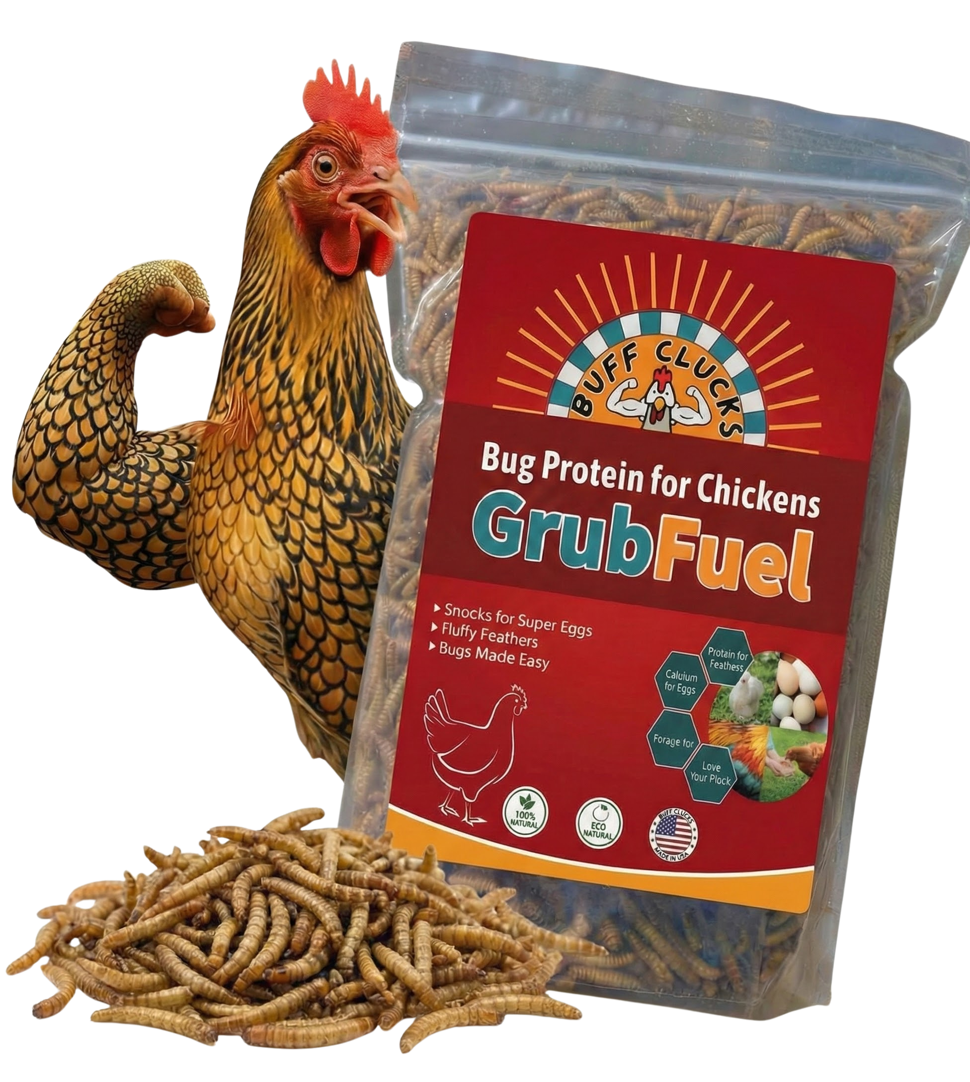 Black Soldier Fly Larvae for chickens