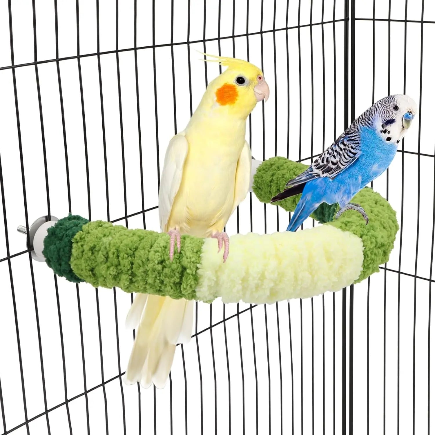 Cozy Plush Perch for Bird Cage