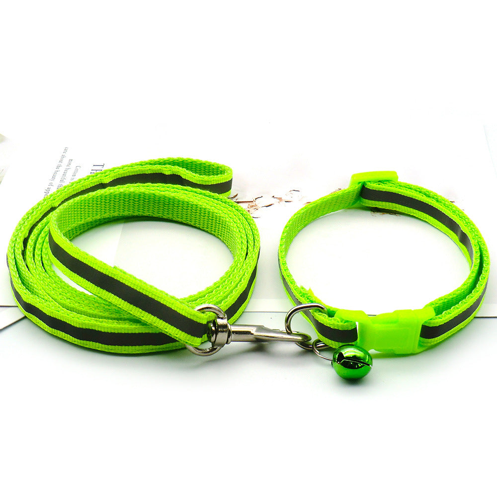 Cloth Leash With Reflective Strip For Dogs