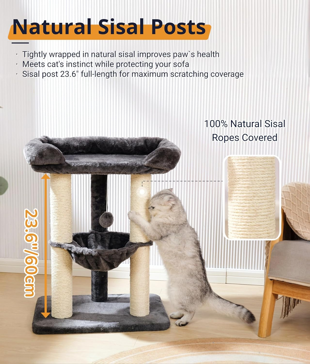 28-Inch Cat Tree for  Cats