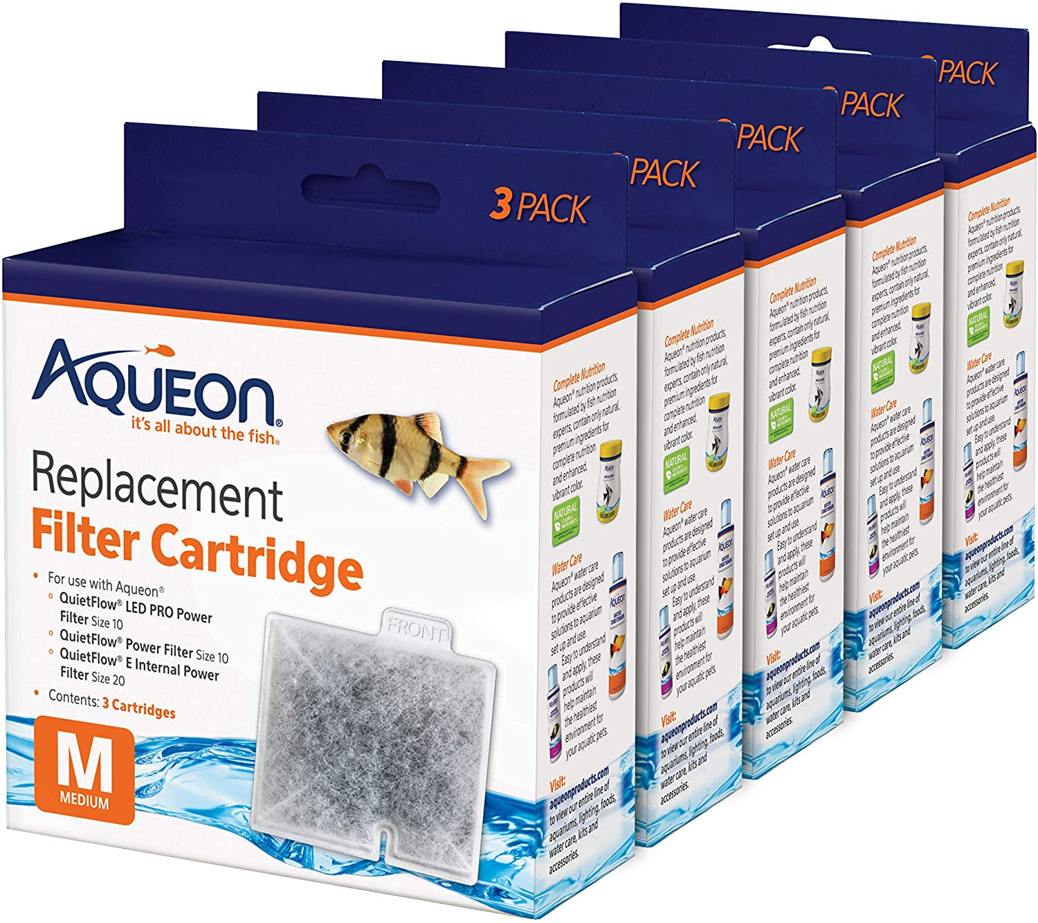 Fish Tank Filter Cartridges- Medium /15 pack