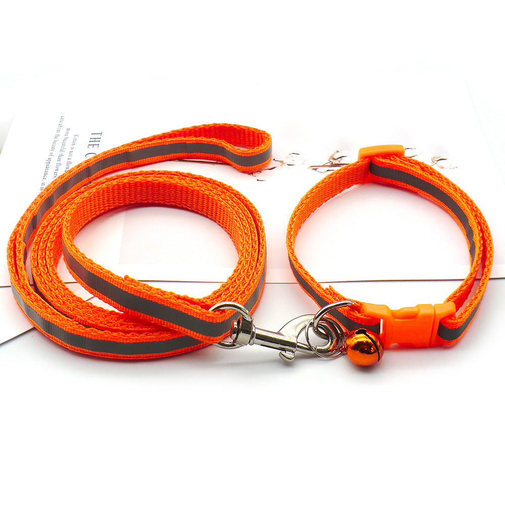 Cloth Leash With Reflective Strip For Dogs