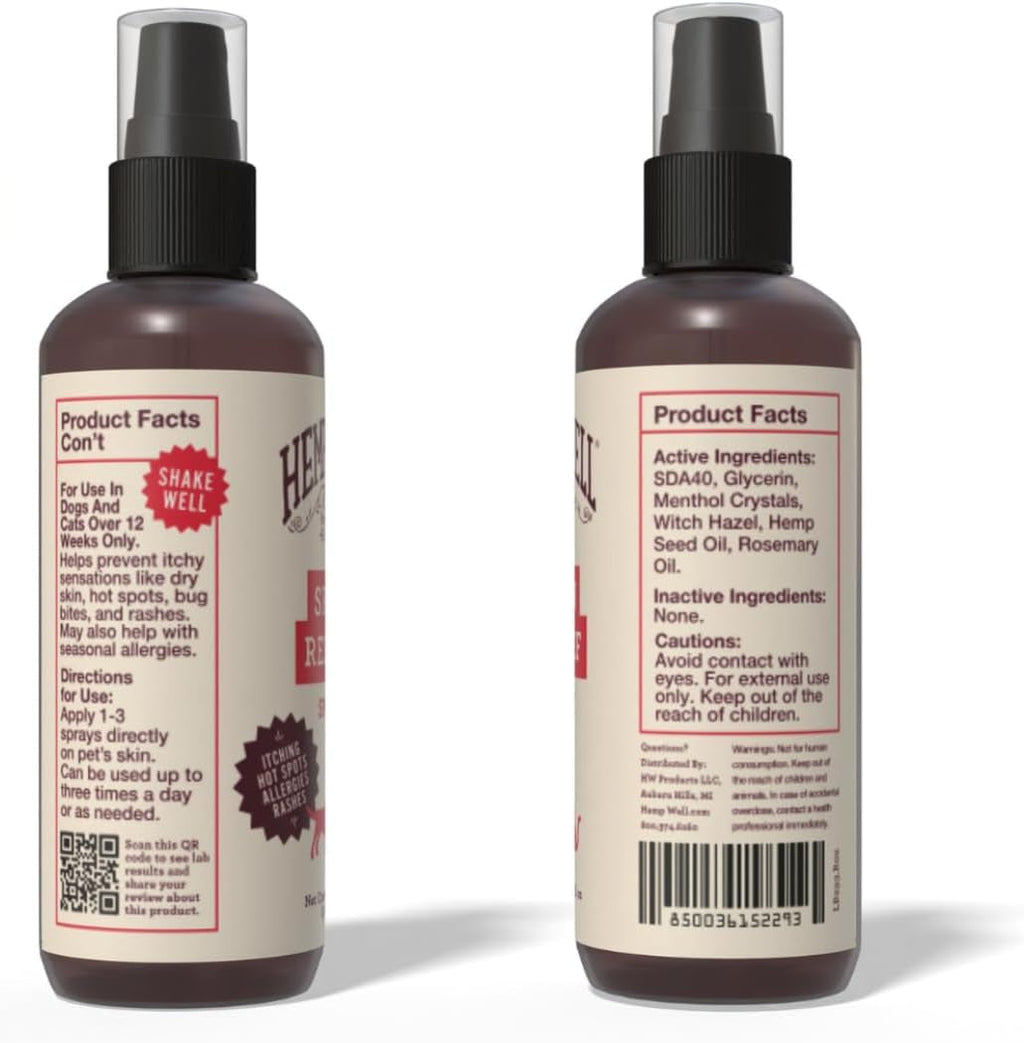 Hemp Itch Relief Spray for Dogs & Cats