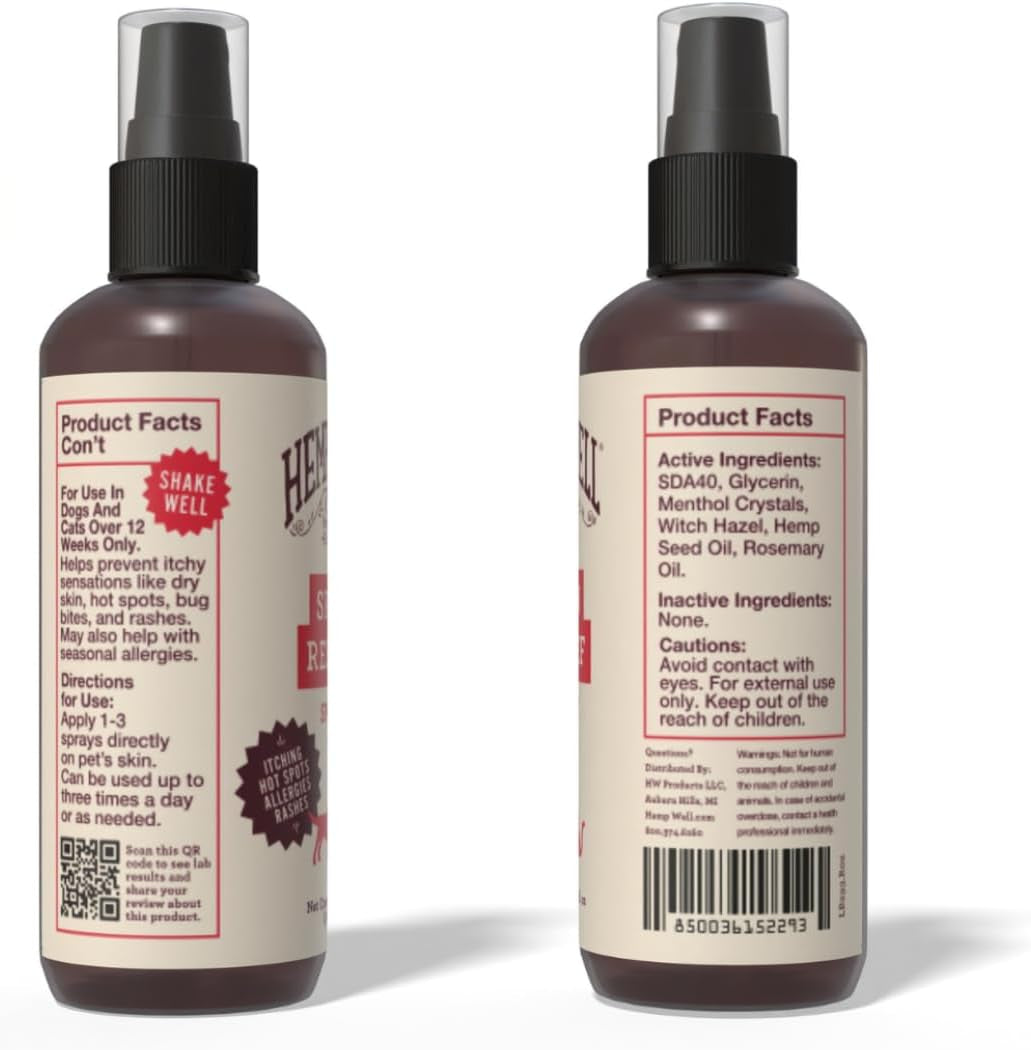 Hemp Itch Relief Spray for Dogs & Cats