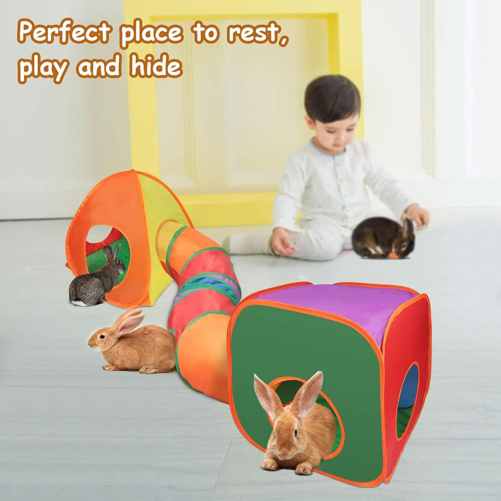 Tunnel & Play Tent Set for Small Pets
