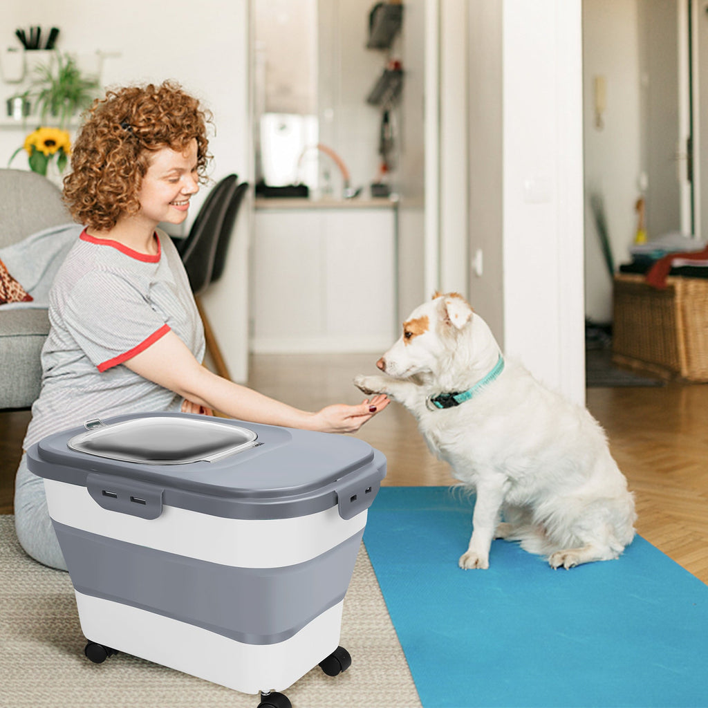 Dog / Cat Food Containers with Wheels