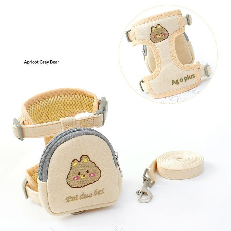 Small Dog Harness & Leash