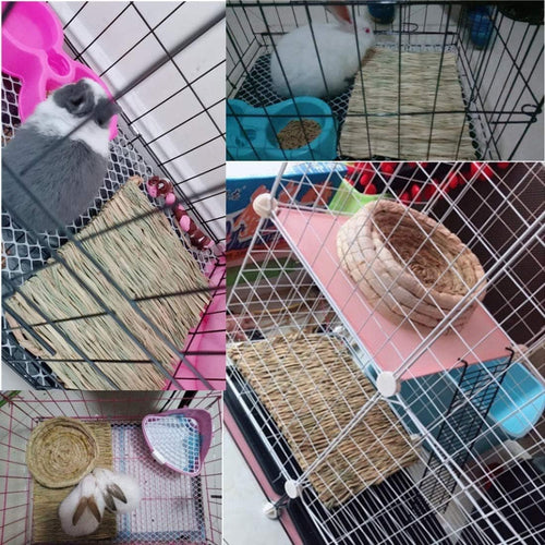12 Grass Mats for Your Small Pets' Snack Time and Nap Zone!