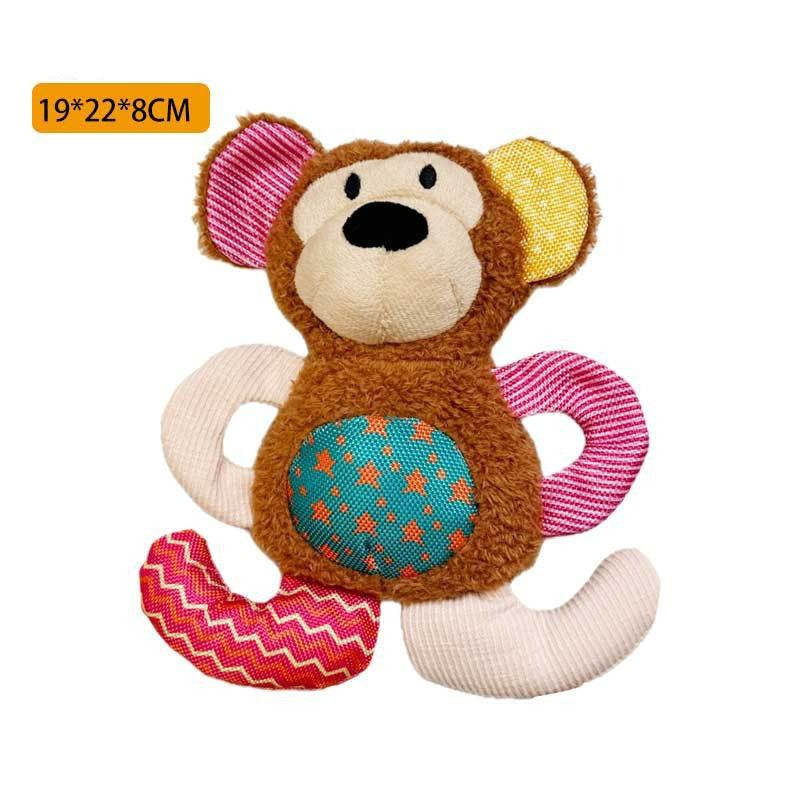 Squeaky Stuffed w/ Crinkle Paper Dog Toy
