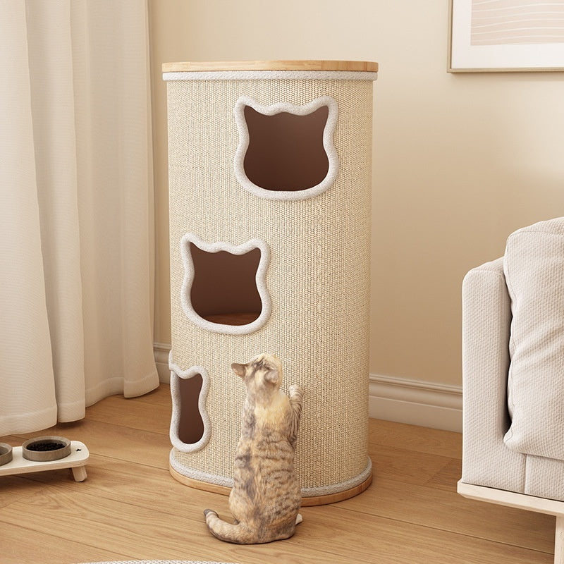 Solid Wood Cat Tree