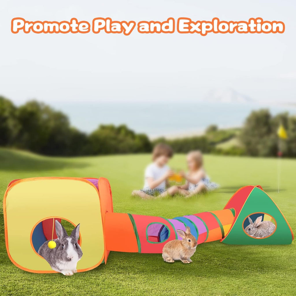 Tunnel & Play Tent Set for Small Pets