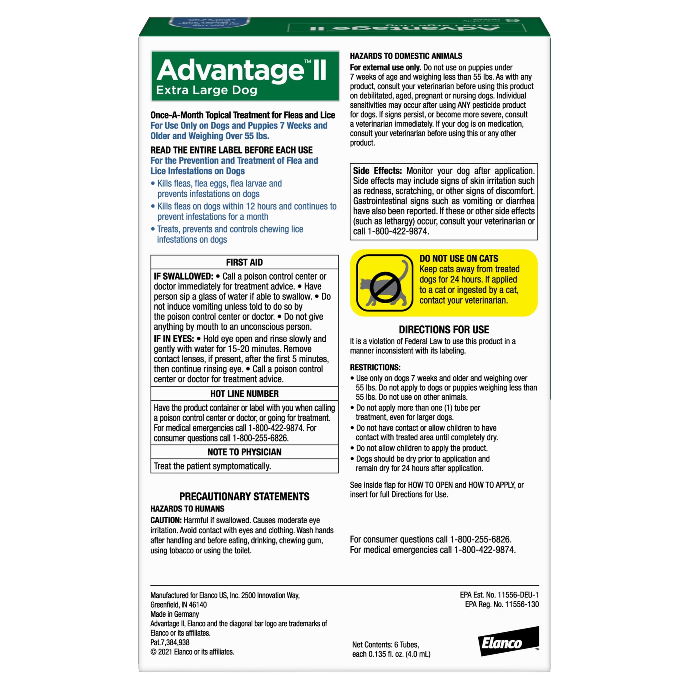 Vet-Recommended Flea Prevention for XL Dogs 55 Lbs+,