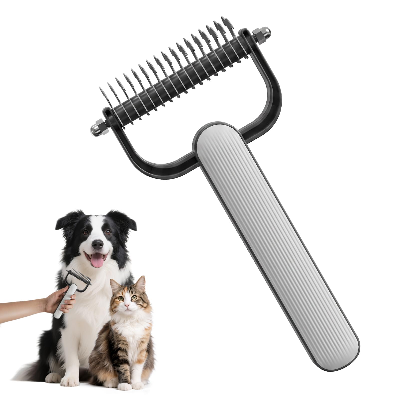 New Double-Sided Dematting Comb For Dogs & Cats