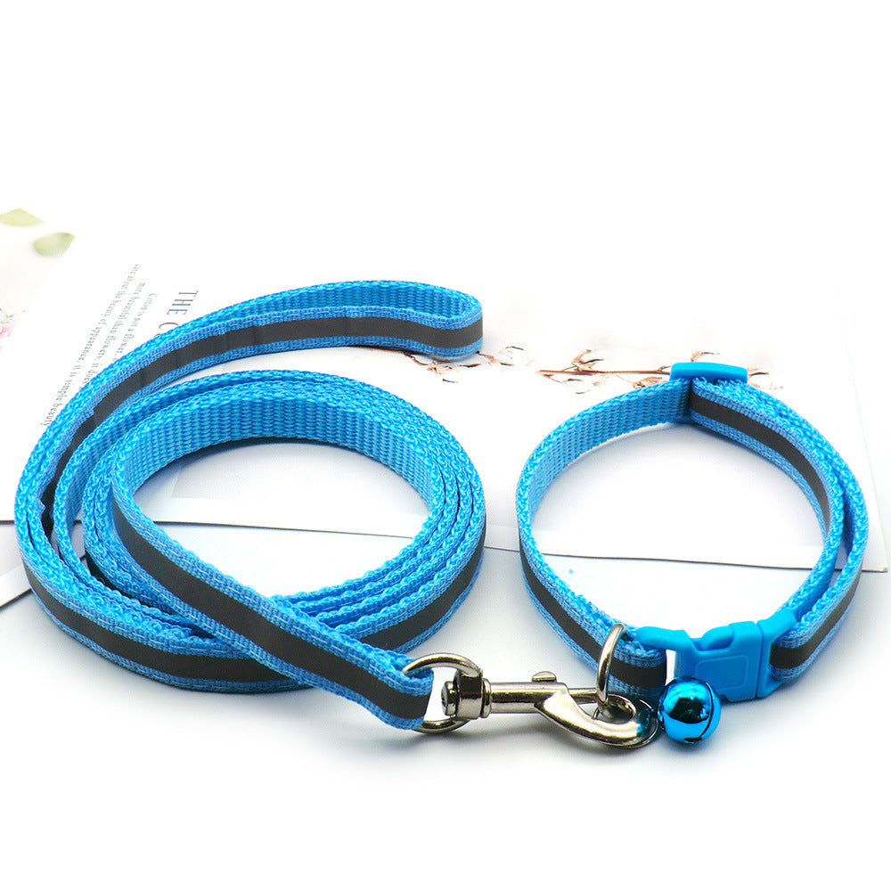 Cloth Leash With Reflective Strip For Dogs