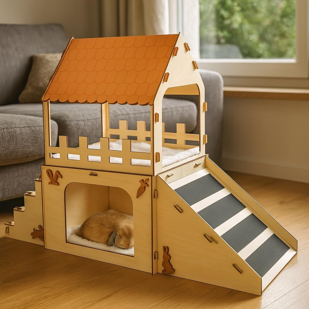 Hideout House for Rabbits and Small Pets