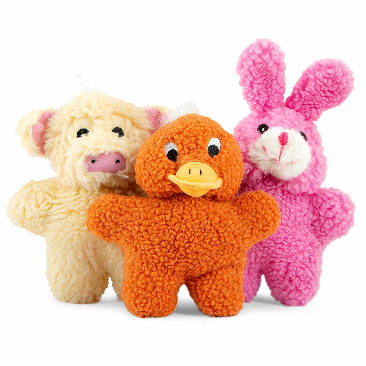 Jeffers Animal Fuzzies  Squeaker Dog Toys