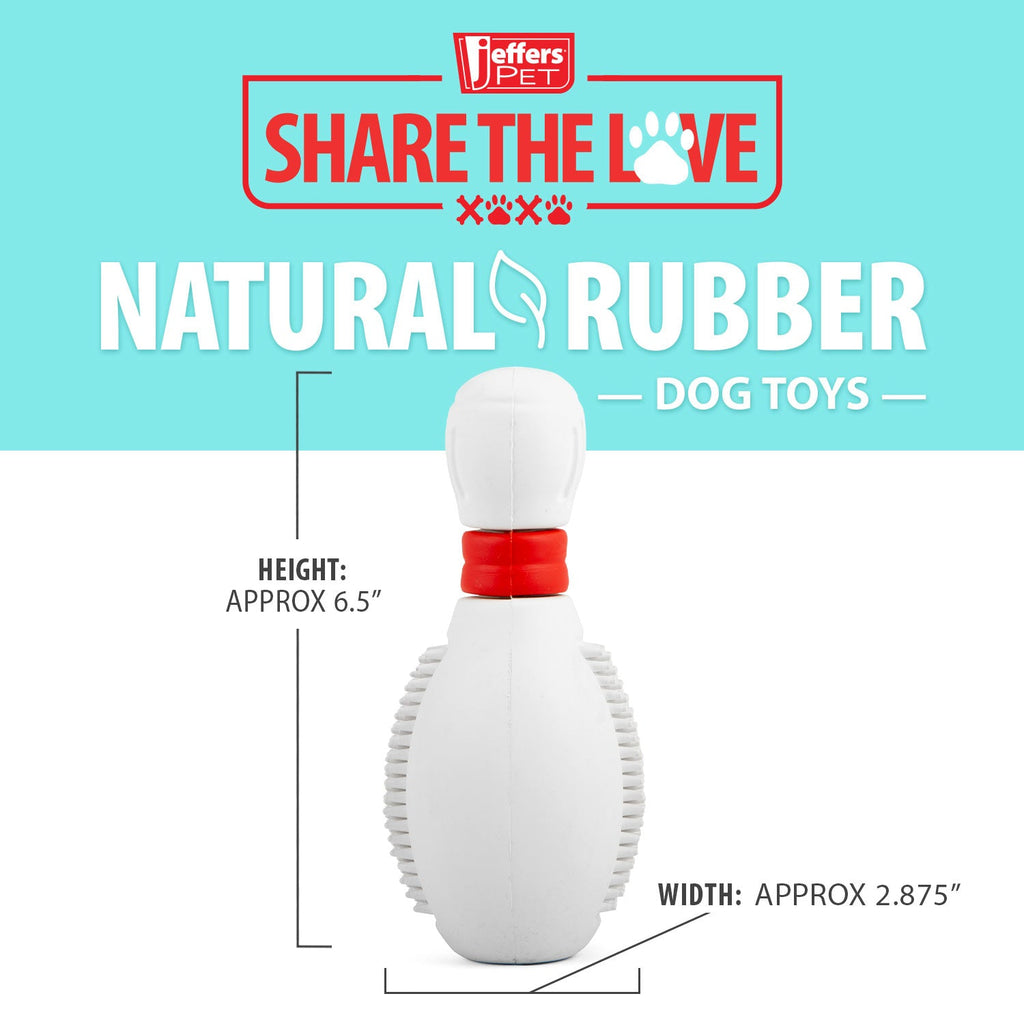 Jeffers Bowling Pin Treat Dispensing Chew Toy for Dogs