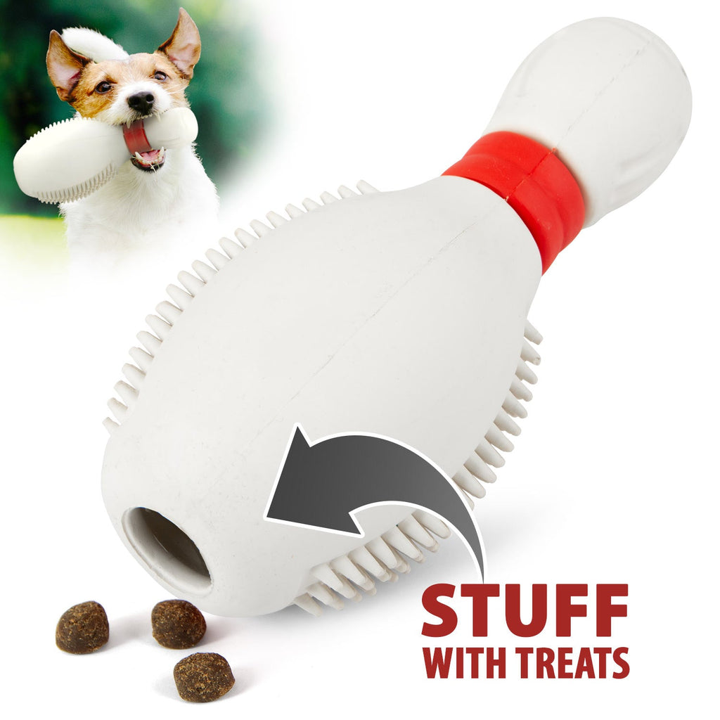 Jeffers Bowling Pin Treat Dispensing Chew Toy for Dogs