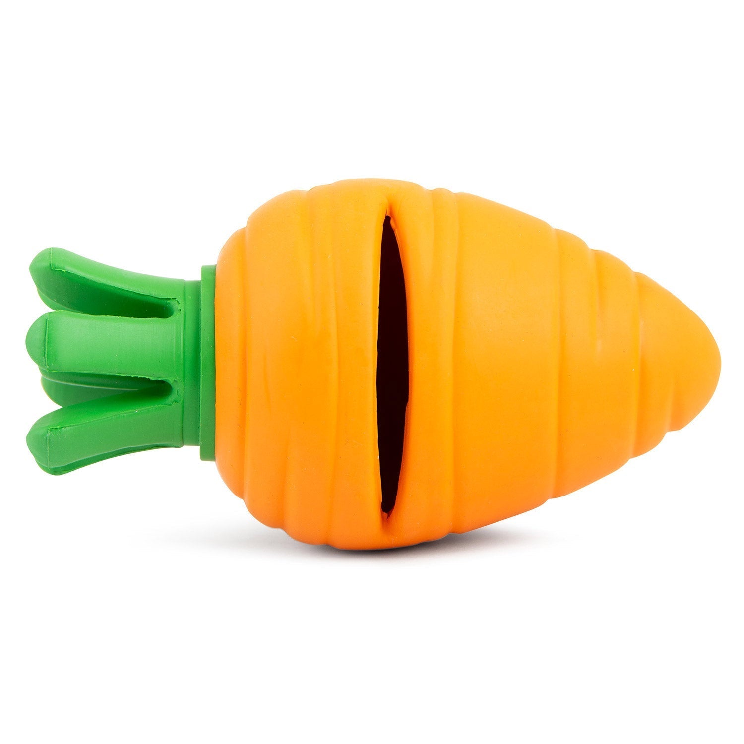 Jeffers Carrot Natural Rubber Treat Dispensing Dog Chew Toy