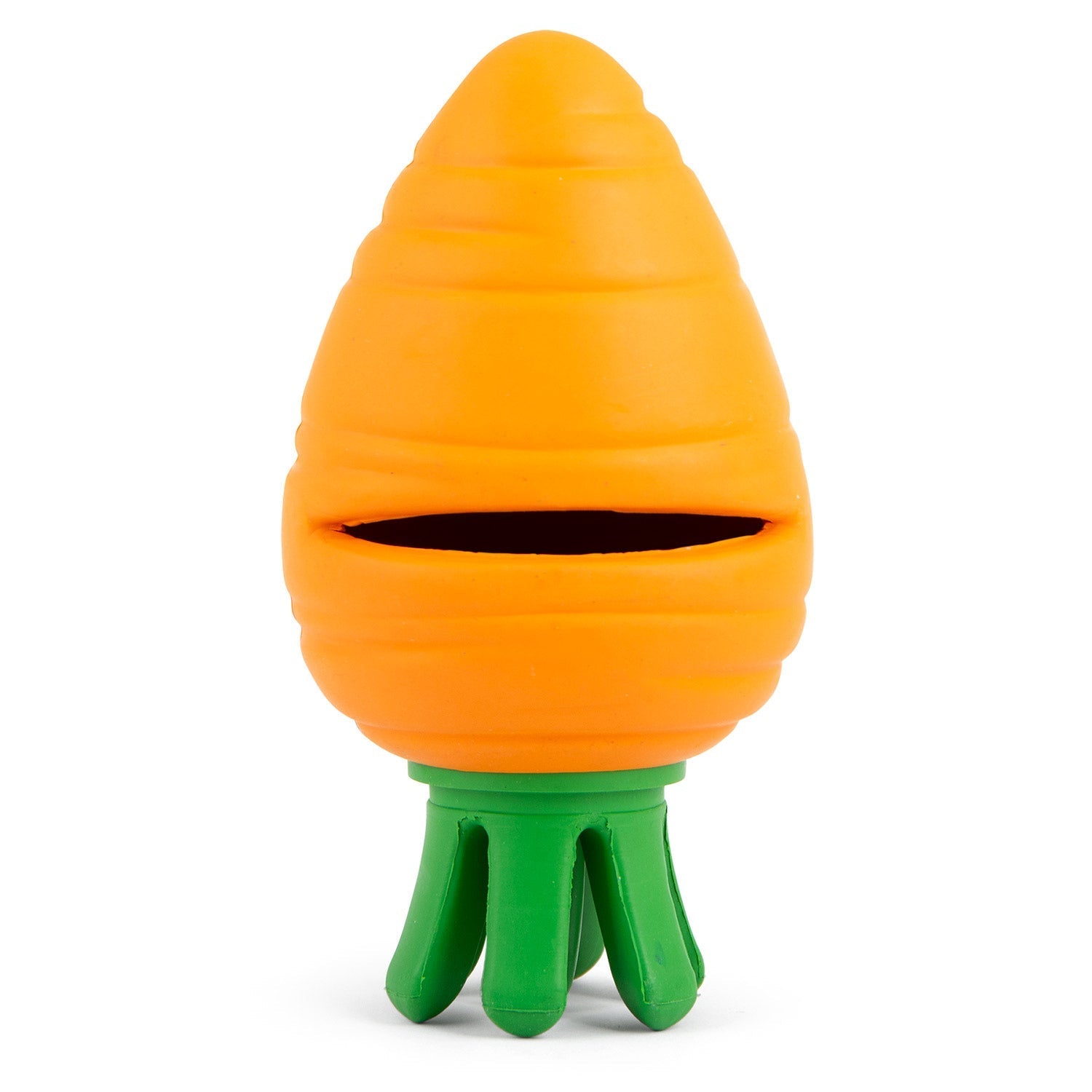 Jeffers Carrot Natural Rubber Treat Dispensing Dog Chew Toy