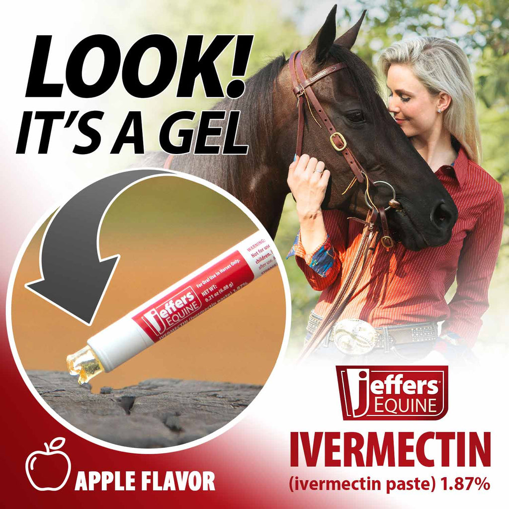 Jeffers Ivermectin Horse Dewormer Gel