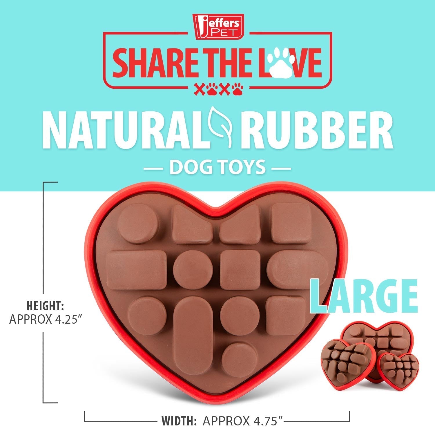 Jeffers Box of Chocolates Dog Chew Toy