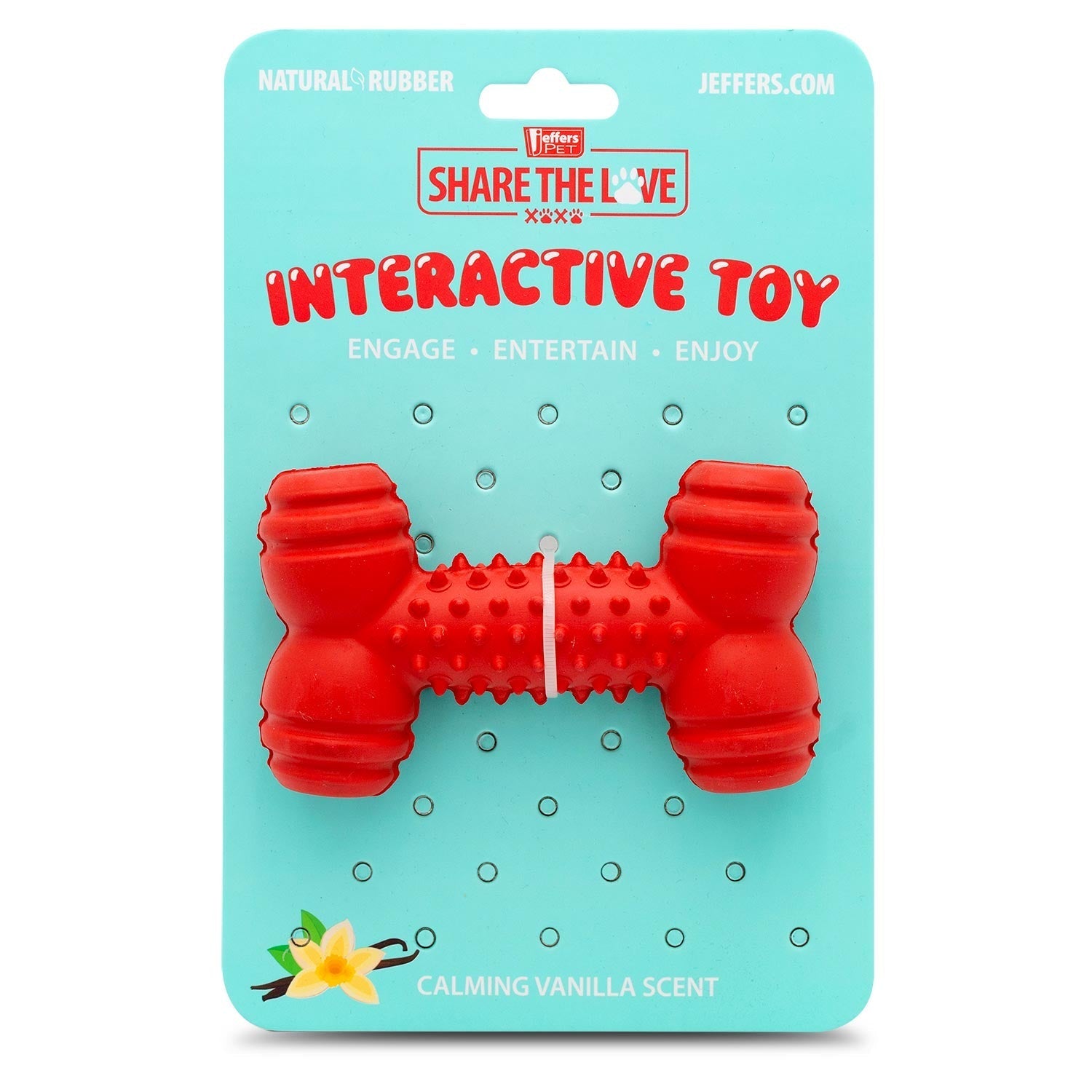 Natural Rubber Red Dental Bone Dog Chew