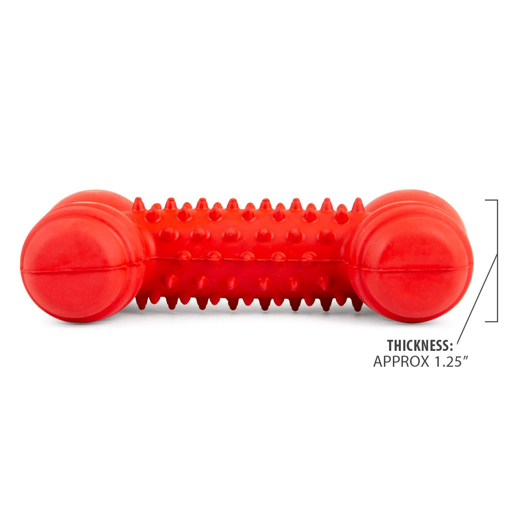 Natural Rubber Red Dental Bone Dog Chew