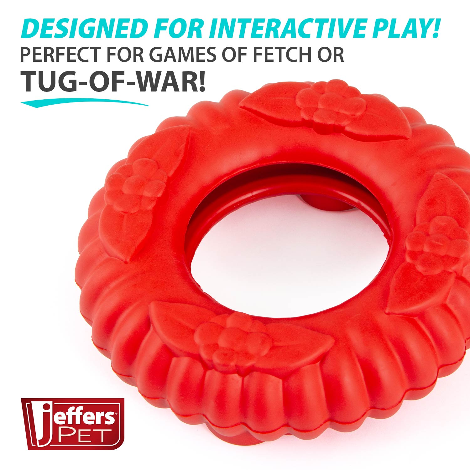 Jeffers Red Virgo  Dog Chew Toy